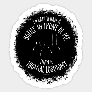 Frontal Lobotomy Sticker